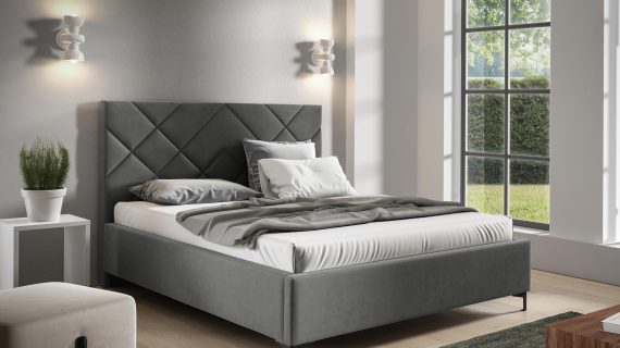 miniaturka Łóżko NAVE Minimalistyczny Styl Tapicerowany