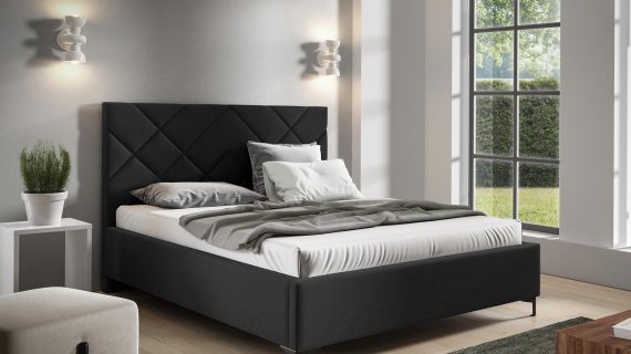 miniaturka Łóżko NAVE Minimalistyczny Styl Tapicerowany