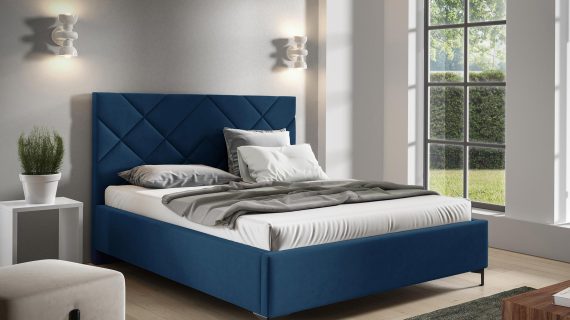 miniaturka Łóżko NAVE Minimalistyczny Styl Tapicerowany