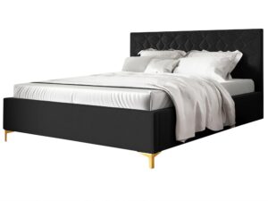 Łóżko NIAS z Złotymi Nóżkami Luksusowy Styl