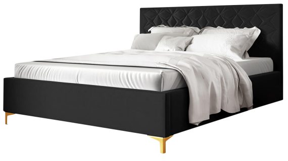 Łóżko NIAS z Złotymi Nóżkami Luksusowy Styl