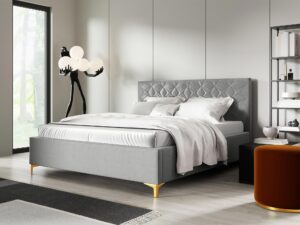 miniaturka Łóżko NIAS z Złotymi Nóżkami Luksusowy Styl