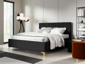 miniaturka Łóżko NIAS z Złotymi Nóżkami Luksusowy Styl