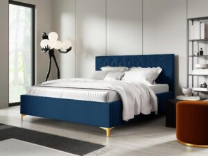 miniaturka Łóżko NIAS z Złotymi Nóżkami Luksusowy Styl