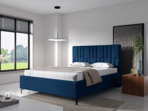 miniaturka Łóżko KODIAK Tapicerowane z Pikowanym Zagłówkiem