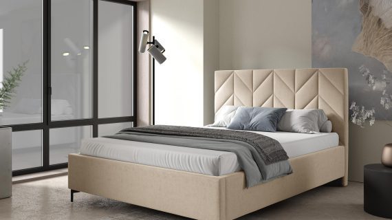 miniaturka Łóżko CYPR Tapicerowane do Sypialni
