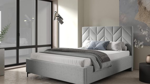 miniaturka Łóżko CYPR Tapicerowane do Sypialni