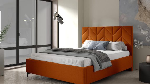 miniaturka Łóżko CYPR Tapicerowane do Sypialni