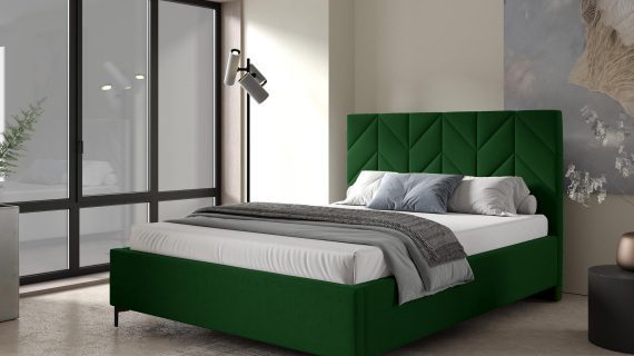 miniaturka Łóżko CYPR Tapicerowane do Sypialni