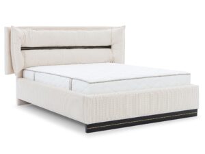 miniaturka Łóżko CARMELLO z Dekoracyjnym Zagłówkiem
