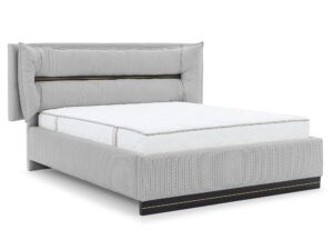 miniaturka Łóżko CARMELLO z Dekoracyjnym Zagłówkiem