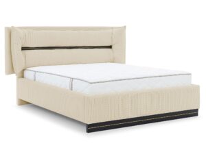 miniaturka Łóżko CARMELLO z Dekoracyjnym Zagłówkiem