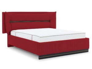 miniaturka Łóżko CARMELLO z Dekoracyjnym Zagłówkiem