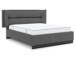 miniaturka Łóżko CARMELLO z Dekoracyjnym Zagłówkiem