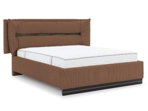 miniaturka Łóżko CARMELLO z Dekoracyjnym Zagłówkiem