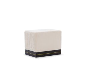 Puf CARMELLO Nowoczesny Beżowy Akcent