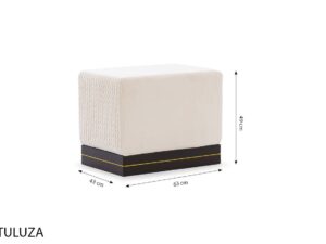 miniaturka Puf CARMELLO Nowoczesny Beżowy Akcent