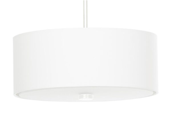 Designerska lampa sufitowa biała, idealna do salonu