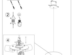 miniaturka Uniwersalny i Wyrafinowany Żyrandol SKY 30 z 3 Żarówkami