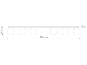 miniaturka Uniwersalny plafon YUCCA 6 punktów światła