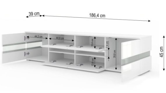 miniaturka Szafka RTV Elara Stojąca Nowoczesna
