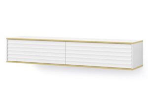 Szafka RTV Wisząca Sereno ze Złotymi Akcentami