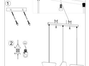 miniaturka WILLO 3 Elegancki Żyrandol Biały