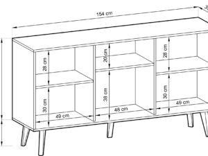 miniaturka Komoda Wierzba 154cm Nowoczesna i Klasyczna Harmonia
