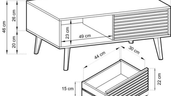 Ława Wierzba 104cm Kontrastujący Styl Dąb i Czarny - obrazek 6