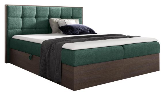 miniaturka Tapicerowane Łóżko BRAGA 1 z Drewnianymi Detalami