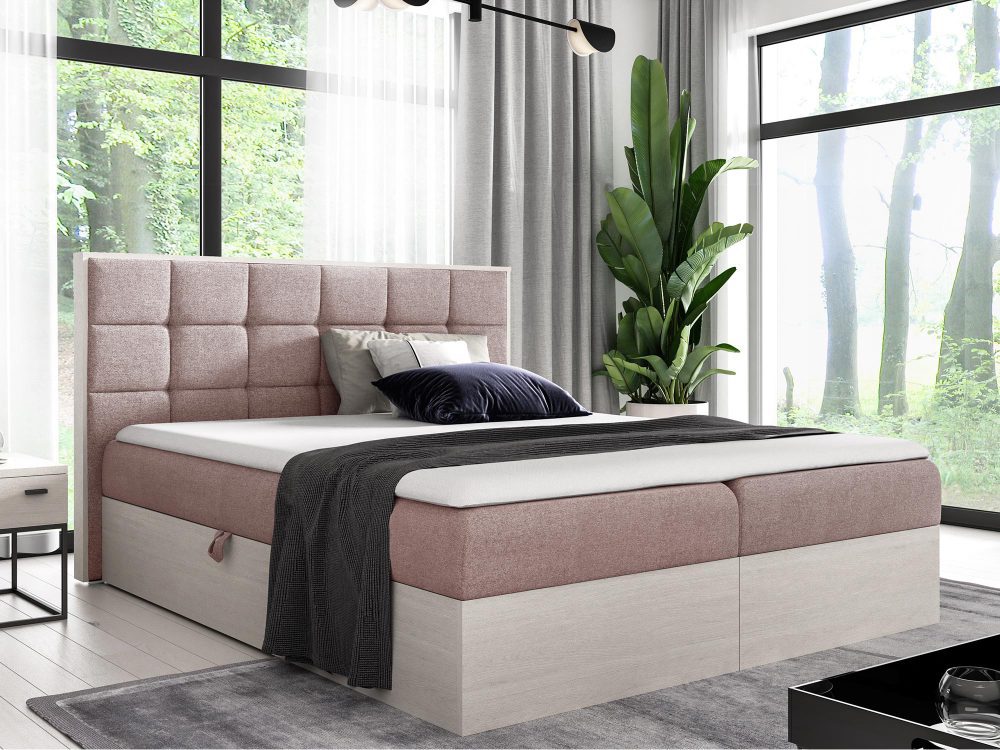 Łóżko Tapicerowane BRAGA 1 w Odcieniu Nordic Teak - obrazek 13