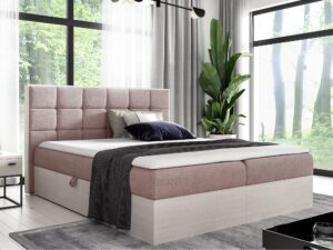 miniaturka Łóżko Tapicerowane BRAGA 1 w Odcieniu Nordic Teak