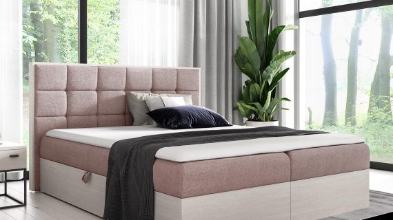 Łóżko Tapicerowane BRAGA 1 w Odcieniu Nordic Teak - obrazek 13