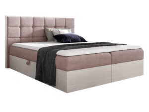 miniaturka Łóżko Tapicerowane BRAGA 1 w Odcieniu Nordic Teak