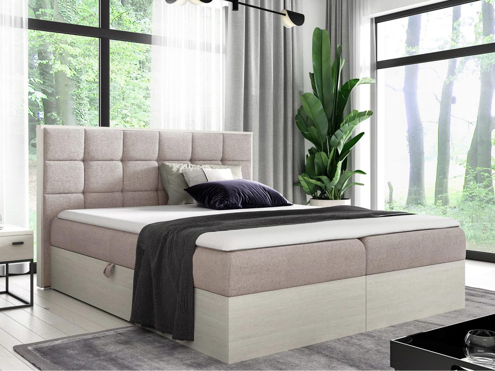 Łóżko Tapicerowane BRAGA 1 w Odcieniu Nordic Teak - obrazek 14