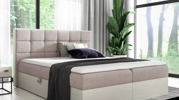 Łóżko Tapicerowane BRAGA 1 w Odcieniu Nordic Teak - obrazek 14