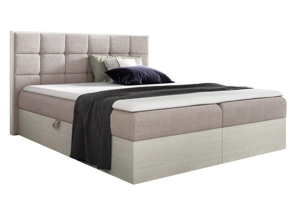 Łóżko Tapicerowane BRAGA 1 w Odcieniu Nordic Teak - obrazek 6