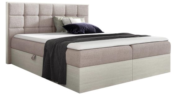 Łóżko Tapicerowane BRAGA 1 w Odcieniu Nordic Teak - obrazek 6