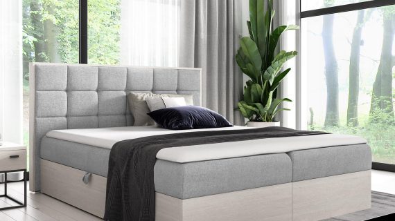 Łóżko Tapicerowane BRAGA 1 w Odcieniu Nordic Teak - obrazek 15