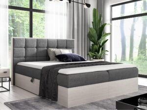 miniaturka Łóżko Tapicerowane BRAGA 1 w Odcieniu Nordic Teak