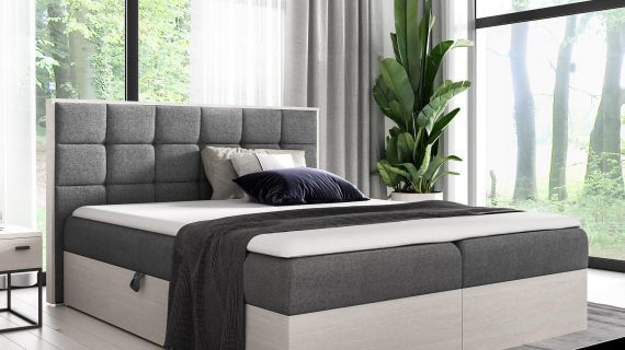 Łóżko Tapicerowane BRAGA 1 w Odcieniu Nordic Teak - obrazek 16
