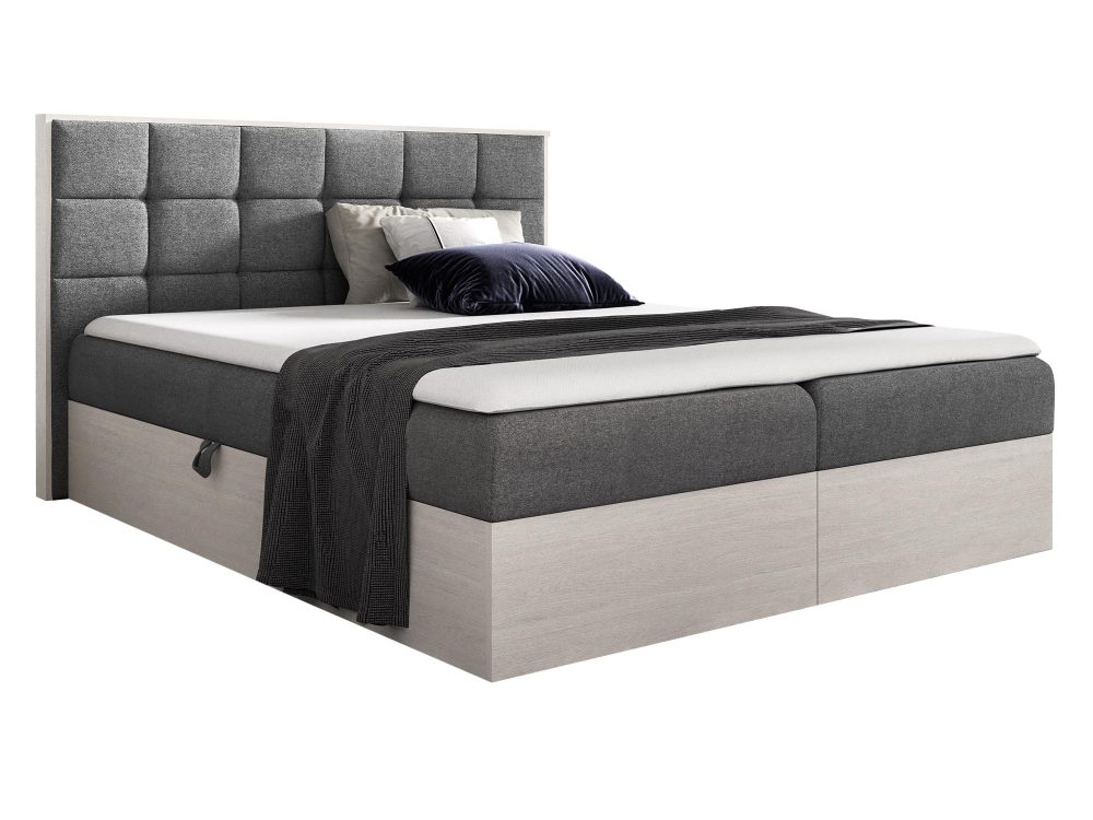 Łóżko Tapicerowane BRAGA 1 w Odcieniu Nordic Teak - obrazek 8