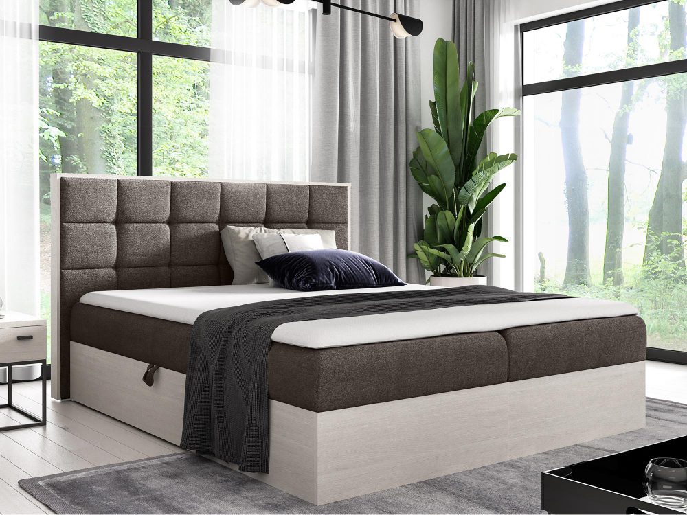 Łóżko Tapicerowane BRAGA 1 w Odcieniu Nordic Teak - obrazek 10