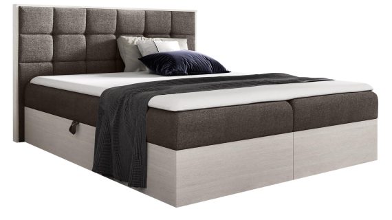 Łóżko Tapicerowane BRAGA 1 w Odcieniu Nordic Teak - obrazek 2