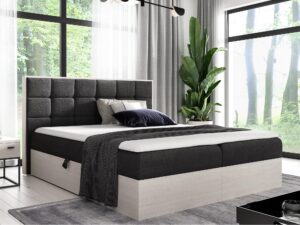 miniaturka Łóżko Tapicerowane BRAGA 1 w Odcieniu Nordic Teak