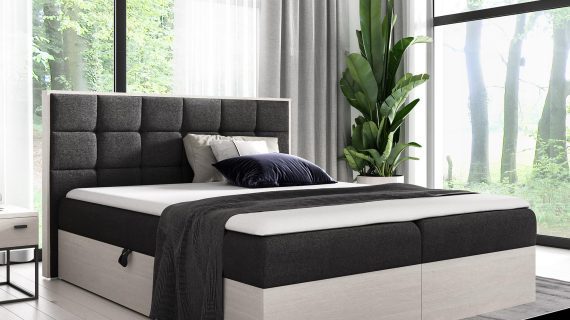 Łóżko Tapicerowane BRAGA 1 w Odcieniu Nordic Teak - obrazek 11
