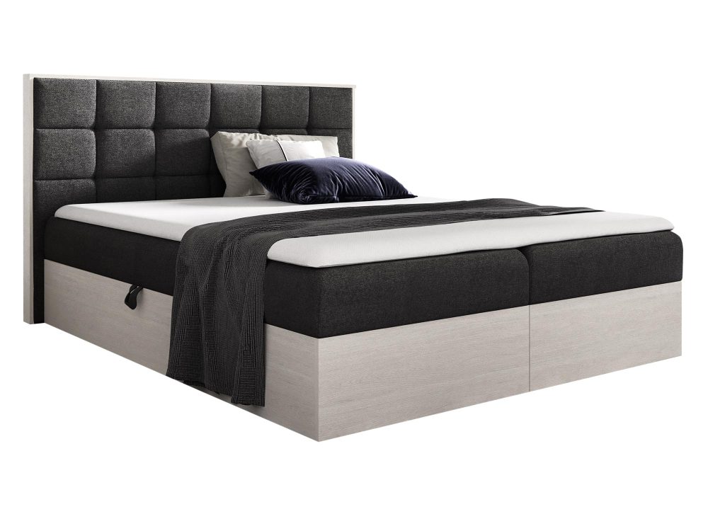 Łóżko Tapicerowane BRAGA 1 w Odcieniu Nordic Teak - obrazek 3
