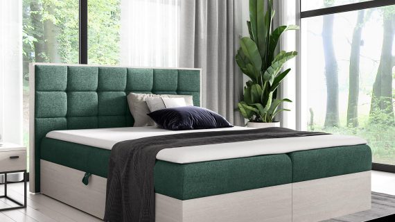 Łóżko Tapicerowane BRAGA 1 w Odcieniu Nordic Teak - obrazek 12