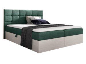 miniaturka Łóżko Tapicerowane BRAGA 1 w Odcieniu Nordic Teak