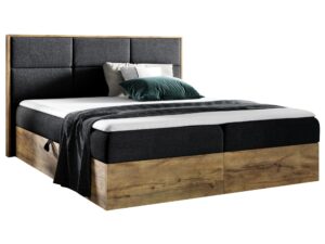 miniaturka Łóżko Kontynentalne BRAGA 2 z Drewna Naturalnego